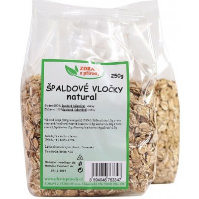 Zdraví z přírodyVločky špaldové natural 250 g