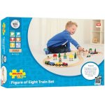 Bigjigtoys vlakový set trať ve tvaru 8 40 dílků – Hledejceny.cz