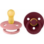 Bibs Colour dudlíky přírodní kaučuk 2ks Dusty Pink / Elderberry – Zboží Mobilmania