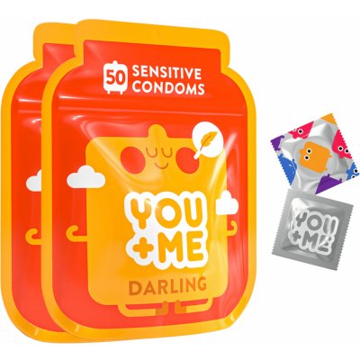 You Me Darling Kondomy S Extra Tenkou Stěnou 2 x 50 ks – Zboží Mobilmania