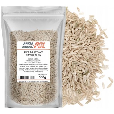 Kol-pol rýže natural hnědá 0,5 kg – Zboží Dáma
