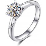 OLIVIE Stříbrný zásnubní prsten AMBER 4131 Velikost prstenů: 6 (EU: 51-53) Ag 925; ≤2 g. – Zboží Mobilmania