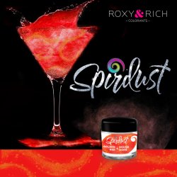 Roxy and Rich Metalická barva do nápojů Spirdust zlato červená 1,5g