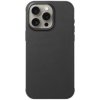 Pouzdro a kryt na mobilní telefon Mujjo Impact Leather kožený s MagSafe iPhone 15 Pro - černé
