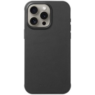 Mujjo Impact Leather kožený s MagSafe iPhone 15 Pro - černé