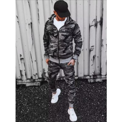 Dstreet AX0623 CAMO tepláková souprava šedá – Zboží Dáma