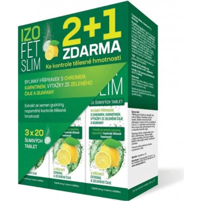 EFFERTA Naturprodukt Izofet Slim šum. 60 tablet 2+1 – Hledejceny.cz