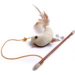 JK ANIMALS Ptáček na prutě s catnipem (šantou), hračka 18 cm – Zboží Dáma