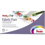 Pentel PTS Voskovky na textil 15 barev – Zboží Dáma