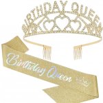 dovoz Sada Happy Queen - šerpa a korunka – Zboží Dáma dovoz Sada Happy Queen - šerpa a korunka – Zboží Dáma