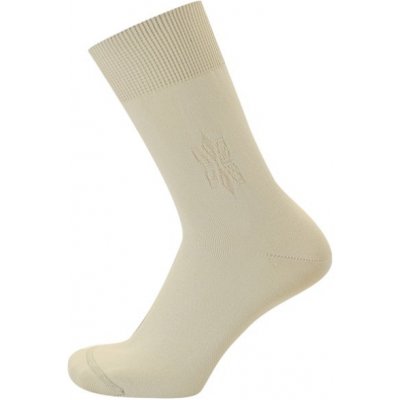 Knitva Tenké bavlněné ponožky béžová světlá – Zboží Mobilmania