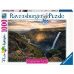 RAVENSBURGER Vodopád Haifoss Skandinávie 1000 dílků – Zboží Mobilmania