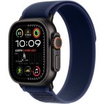 Apple Watch 49mm modrý Trailový tah - M/L - provedení z černého titanu MYQ83ZM/A – Zboží Živě