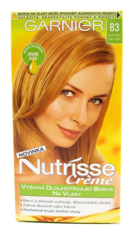 Garnier Nutrisse Natea výživná barva na vlasy zlatý třpyt 83 120 ml od 104  Kč - Heureka.cz