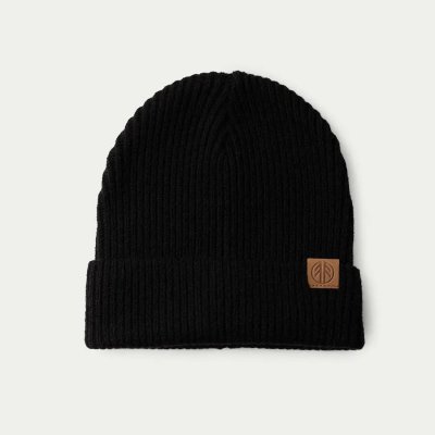 Pletená merino čepice Beyond Nordic Black – Hledejceny.cz