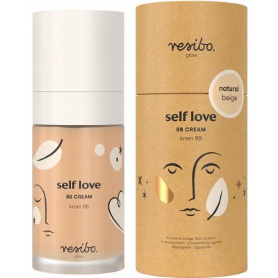 Resibo Self Love BB Cream hydratační BB krém SPF6 Sunny Beige 30 ml – Zboží Dáma
