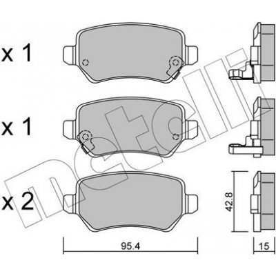 KLOCKI HAM.OPEL ASTRA G 98- TYL