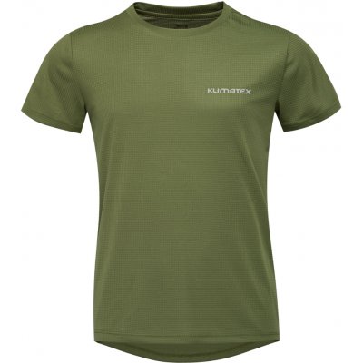 Klimatex dětské funkční triko s krátkým rukávem ESSA Khaki Stříbrná – Zboží Mobilmania
