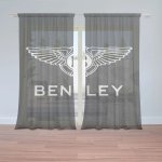 Sablio Záclony Logo Bentley Černý: 2ks 150x250cm – Hledejceny.cz