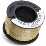 Hobby dráty Mosazný drát 0,3/50g – Zboží Dáma