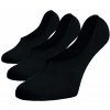 Neviditelné ponožky ťapky 3pack Bavlna černé