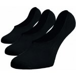 Neviditelné ponožky ťapky 3pack Bavlna černé – Zboží Mobilmania