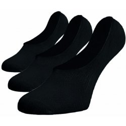 Neviditelné ponožky ťapky 3pack Bavlna černé
