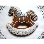 Meduňka pekařství perníkářství zdobený perník zvířátka Kůň houpací PB 60 g – Zboží Dáma