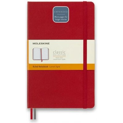 Moleskine Expanded Large Ruled Hardcover Notebook – Zboží Dáma