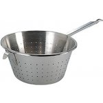 de Buyer Cedník , 3232.28, nerezová ocel, odolný proti deformaci, ergonomická zakřivená rukojeť, háček, 13 x 54 x 29,5 cm, průměr: 28 cm/18 cm – Zboží Dáma