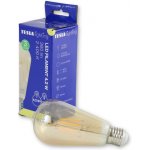 Tesla LED žárovka CONE BULB VINTAGE, E27, 4,2W, 230V, 380lm, 2400K, 360st, zlatá – Hledejceny.cz
