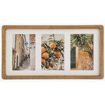Atmosphera Fotorámeček Miela, 3 fotky, dřevěný – Zboží Živě