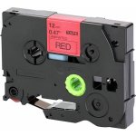 Kompatibilní Páska Brother TZe 431 / TZ 431 12mm x 8m – Černá Tisk/Červený Podklad – Zboží Živě