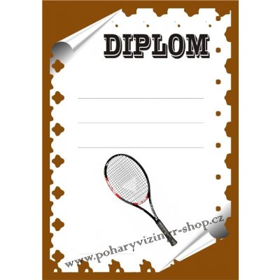 Tenis diplom A4 č.78 – Zboží Mobilmania
