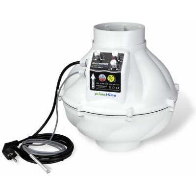 Prima Klima Whisperblower EC-TC 125 mm - 800 m3/h, ventilátor s EC motorem a regulací teploty | Zboží Auto
