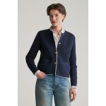 GANT KARDIGAN COTTON KNIT JACKET EVENING BLUE – Zboží Mobilmania