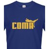 Pánské Tričko Bezvatriko tričko s vtipným potiskem Coma modrá
