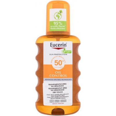 Eucerin Sun Oil Control Dry Touch Transparent Spray SPF50+ - Voděodolný transparentní sprej na opalování 200 ml