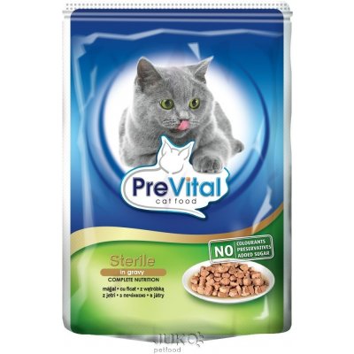 PreVital kočka STERILNÍ s játry 100 g – Hledejceny.cz