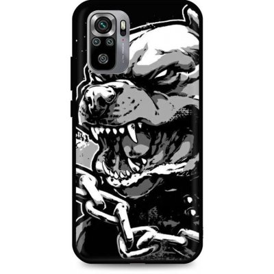 Pouzdro TopQ Xiaomi Redmi Note 10S silikon Agressive Pitbull