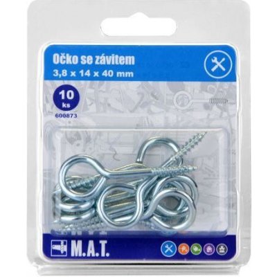 očko se závitem zavřené 40x14x3,8mm Zn (10ks) – Hledejceny.cz
