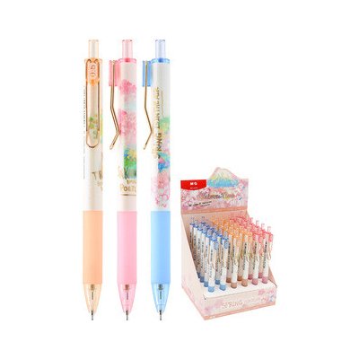Mikrotužka / Pentelka M&G Sakura time, 0,5 mm, 2B (3 designy) – Zboží Živě