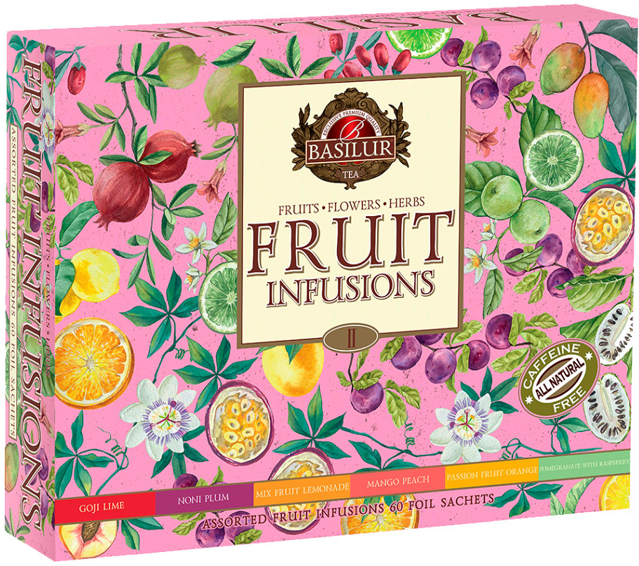 Basilur Fruit Infusions Assorted Vol.II přebal 60 gastro sáčků