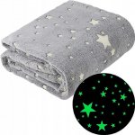 Verk Svíticí deka Soft Dreams Stars šedá 150x200 – Zboží Mobilmania