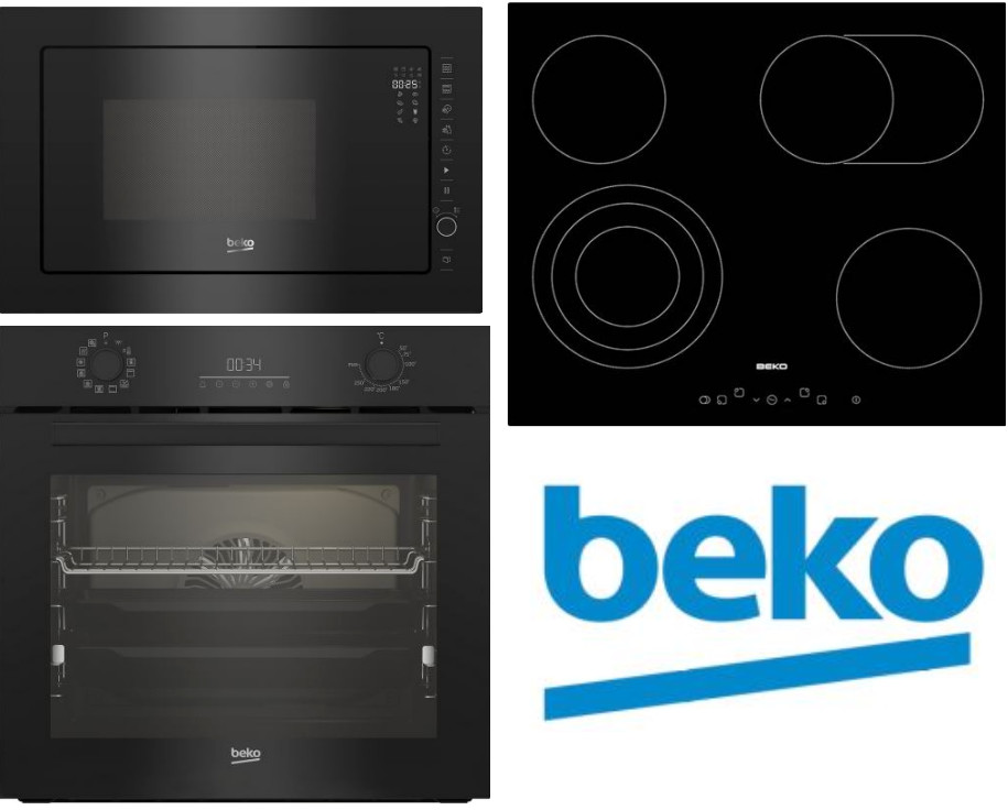 Set Beko BBIR17300BCS + HIC64404T + BMGB25333BG