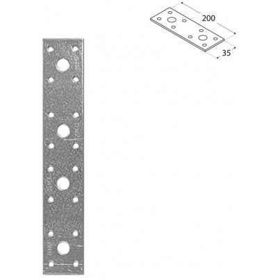 DOMAX LP3 4473 Spojka plochá 200x35 – Hledejceny.cz