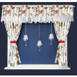 Vánoční dekorační SET - závěsy s řasící páskou BELLS vzor B 400x150 cm MyBestHome – Hledejceny.cz