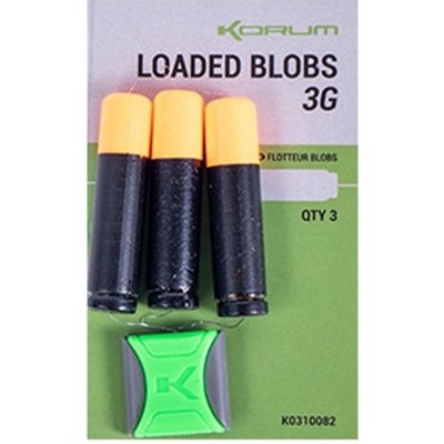 Korum Splávek Loaded Blobs 3g 3ks – Zboží Mobilmania