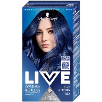 Schwarzkopf Live Urban Metallics barva na vlasy U67 Blue Mercury od 129 Kč  - Heureka.cz