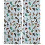 IMPAR Závěsy Dinosauří pattern (Rozměr : 140x250, Materiál: Interlock) – Hledejceny.cz